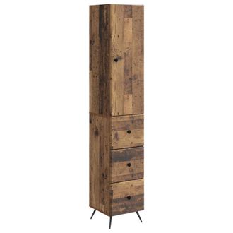 vidaXL Juego De Armarios 2 Uds. 34,5 X 34,5 X 90 Cm Madera Envejecida Vidaxl