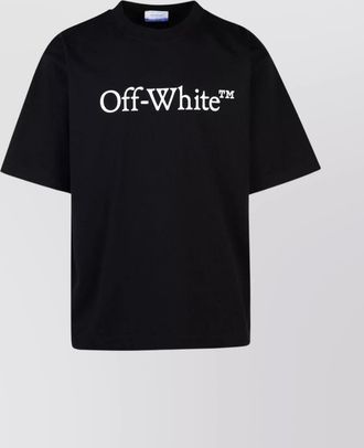 Off-white cotton logo print short-sleeve t-shirt