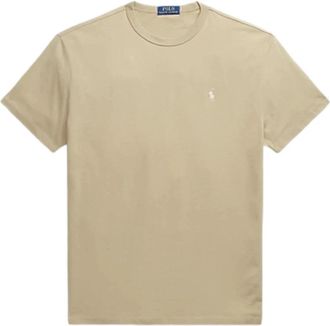 Ralph Lauren Klassiek T-shirt met ronde hals van jersey - Heren - T-shirts - Beige - S - Katoen - Tops