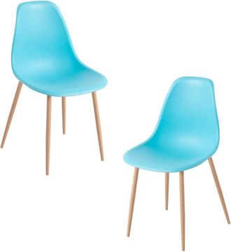 Regalos Miguel Packs Sillas Comedor - Pack 2 Sillas Mykle - Turquesa