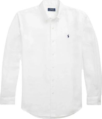 Ralph Lauren Wit Linnen Overhemd - Heren - Casual Overhemden - Wit - 2XL - Linnen - Overhemden