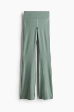H&M Ausgestellte Interlock-Leggings - Green