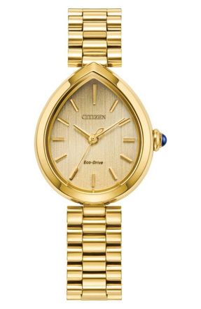 Citizen Rainell Classic Bracelet Watch, 31.3mm x 26mm in Gold-Tone at Nordstrom