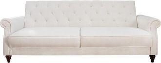 Global Interiors 3-Sitzer Design Schlafsofa Maison Belle - Strukturstoff Ecru