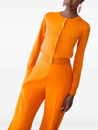 Carolina Herrera Vest met ronde hals - Oranje
