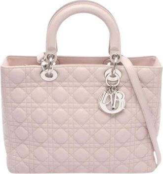Dior Pre-owned Vintage Handbag - Dames - Vintage Handtas - Roze - ONE Size - Leer - Vintage