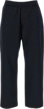 Barena Rechte broek - Dames - Straight fit broeken - Blauw - S - Wol - Broeken