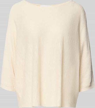 Comma Relaxed Fit Oberteil aus Leinen-Mix mit Viskose-Anteil in Offwhite, Gr&ouml;&szlig;e XL