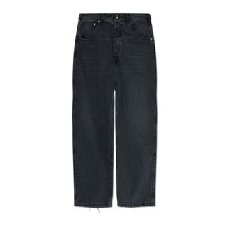 Maison Margiela Straight Jeans, male, Black, Size: W30 Raw-Edge Jeans