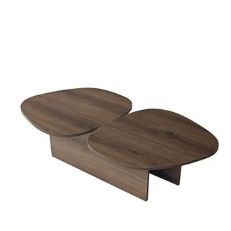 Hanah Home Mesa De Centro De Madera <> 125 X 60 X 38 Cm - Nogal