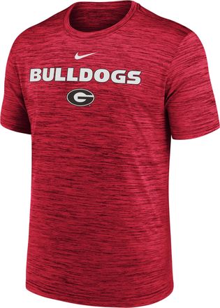 Nike Georgia Sideline Velocity Nike Mens Dri-FIT College T-Shirt in Red | 02ER65NNGB-7QM