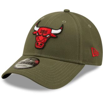 New Era 9Forty Strapback Cap - NBA Chicago Bulls Olive - One Size