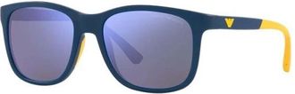 Emporio Armani Ek 4184 Zonnebril - Heren - Zonnebrillen - Blauw - 49 MM - Accessoires