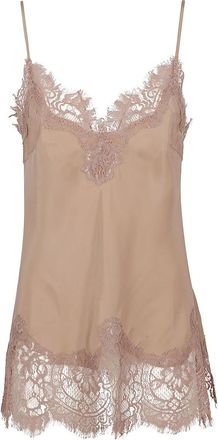 Gold Hawk Tops, Dames, Bruin, M, Katoen, Coco Kant Zijden Camisole