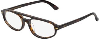 Retro Superfuture Glasses, unisex, Brown, Size: 55 MM Numero 153 Optical Frame