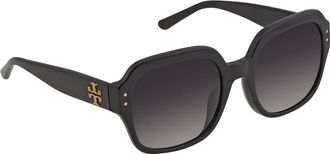 Tory Burch Polarized Grey Gradient Square Ladies Sunglasses TY7143U 1326T3 56