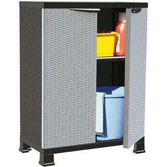 vidaXL Armadietto in Plastica 68x39x92 cm Design Rattan - Vidaxl