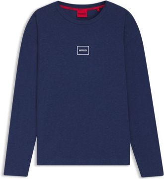 HUGO BOSS Stretch-cotton T-shirt with graphic logo print