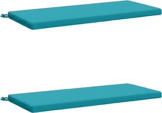 vidaXL Cojines Para Banco De 2 Piezas Soest 2 Uds. 100% Poli&eacute;ster Vidaxl