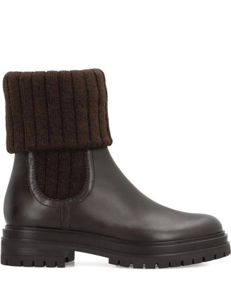 Gianvito Rossi 40mm Tenney leather Chelsea boots - Brown