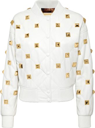 Philipp Plein Leren Bomber