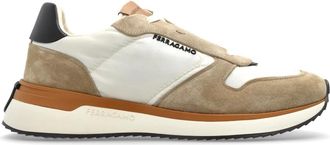 Ferragamo Atlantische sportschoenen - Heren - Sneakers - Beige - 39 EU - Su&egrave;de - Schoenen