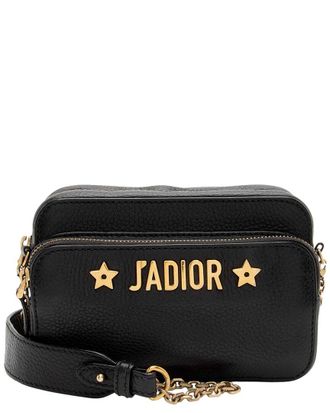 Dior Black Calfskin Jadior Camera Bag (Authentic Pre-Loved)