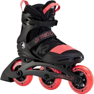K2 Trio LT 100 Womens Inline Skates in Black/coral at Nordstrom, Size 10.5