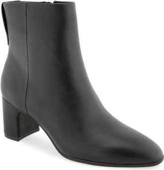Aerosoles Mari Bootie in Black Leather at Nordstrom, Size 5.5