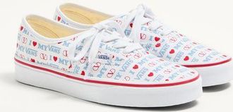 Valentino Garavani Sneaker Low-Top Valentino Garavani And Vans In Tessuto Con Stampa Valentino Vans Love Donna BIANCO/ROUGE PUR/CELESTE 34.5