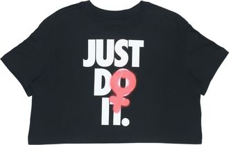 Nike (WMNS) Nike Alphabet Printing Short Sleeve Black BV7171-010