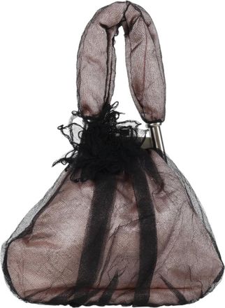 Chanel Drawstring Bucket Bag Chevron Patchwork Canvas Pink Nylon Bag (Pre-Owned)