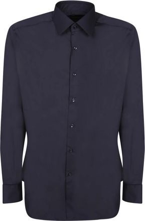 Dell'Oglio Casual Overhemden - Heren - Casual Overhemden - Zwart - XL - Overhemden