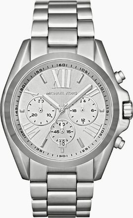 Michael Kors Womens Michael Kors MK5535 Bradshaw Chronograph Unisex Watch - Silver