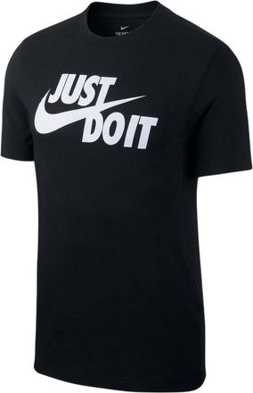 Nike Heren Just Do It Swoosh T-shirt (Zwart/Wit)
