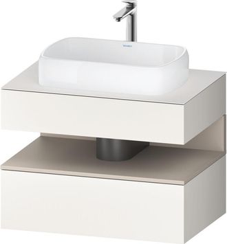 Duravit Duravit - Qatego Consola Mueble Bajo Lavabo, 1 Extra&iacute;ble, 1 Caj&oacute;n
