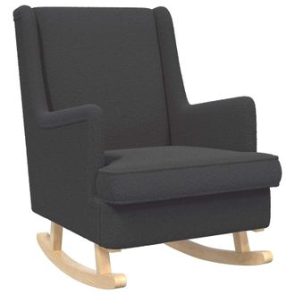 vidaXL Mecedora Gris Oscuro 62 X 80 X 85 Cm Boucl&eacute; Vidaxl