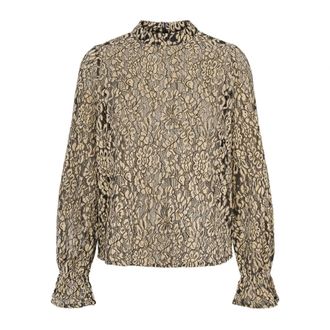 Rue de Femme Elegant Black Lace Blouse - female - RUE de FEMME - Blouses - Multicolor - 2XL - Blouses & Shirts