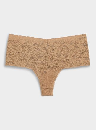 Hanky Panky Womens Stretch lace high-waist thong Nylon