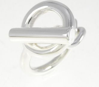 Herm&egrave;s Silver 925 Anniversary Ring (Pre-Owned)