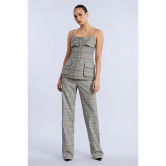 BCBGeneration Glen Plaid Vest at Nordstrom, Size X-Large