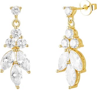 Untamed Petals Vania Crystal Earrings in Gold at Nordstrom