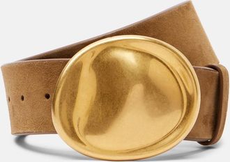 Khaite Keefe suede belt