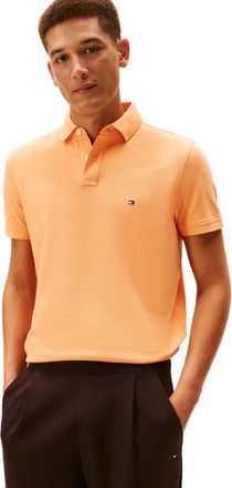 Tommy Hilfiger Mens 1985 Regular Short Sleeve Polo, Fruity Orange Small