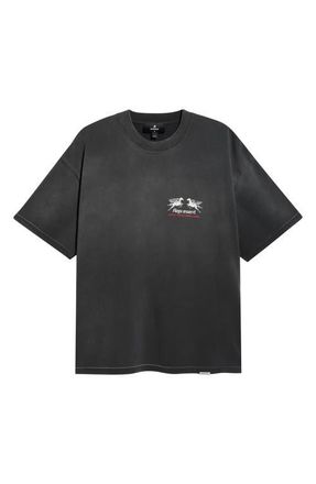Represent 24-Hour Service Graphic T-Shirt in Stained Black at Nordstrom, Size Xx-Large