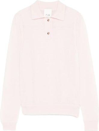 Allude Polo con abbottonatura - Rosa
