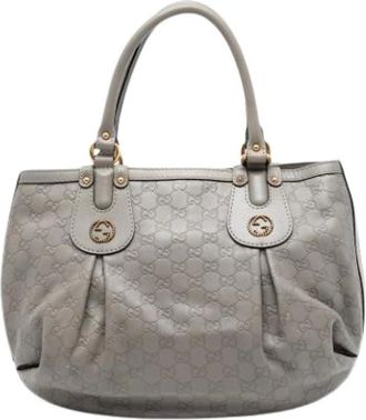 Gucci Pre-owned Handbags, female, Gray, Size: ONE SIZE Pre-owned Scarlett Tote