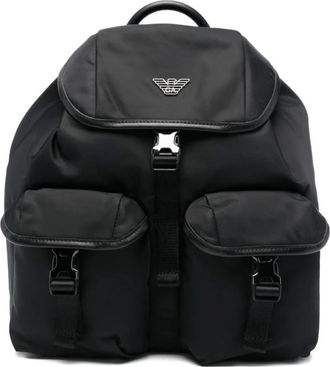 Emporio Armani Backpacks, male, Black, Size: ONE SIZE Backpack
