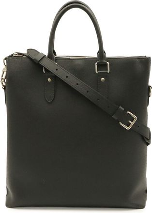 Louis Vuitton Noir Taiga Leather Leather Shoulder Bag Tote Bag (Pre-Owned)