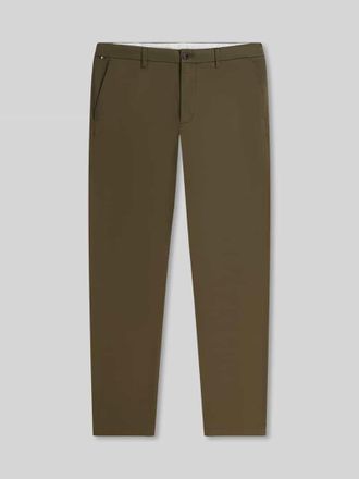 Tommy Hilfiger Slim Fit Chino aus Baumwoll-Mix Modell BLEECKER in Khaki, Gr&ouml;&szlig;e 31/32